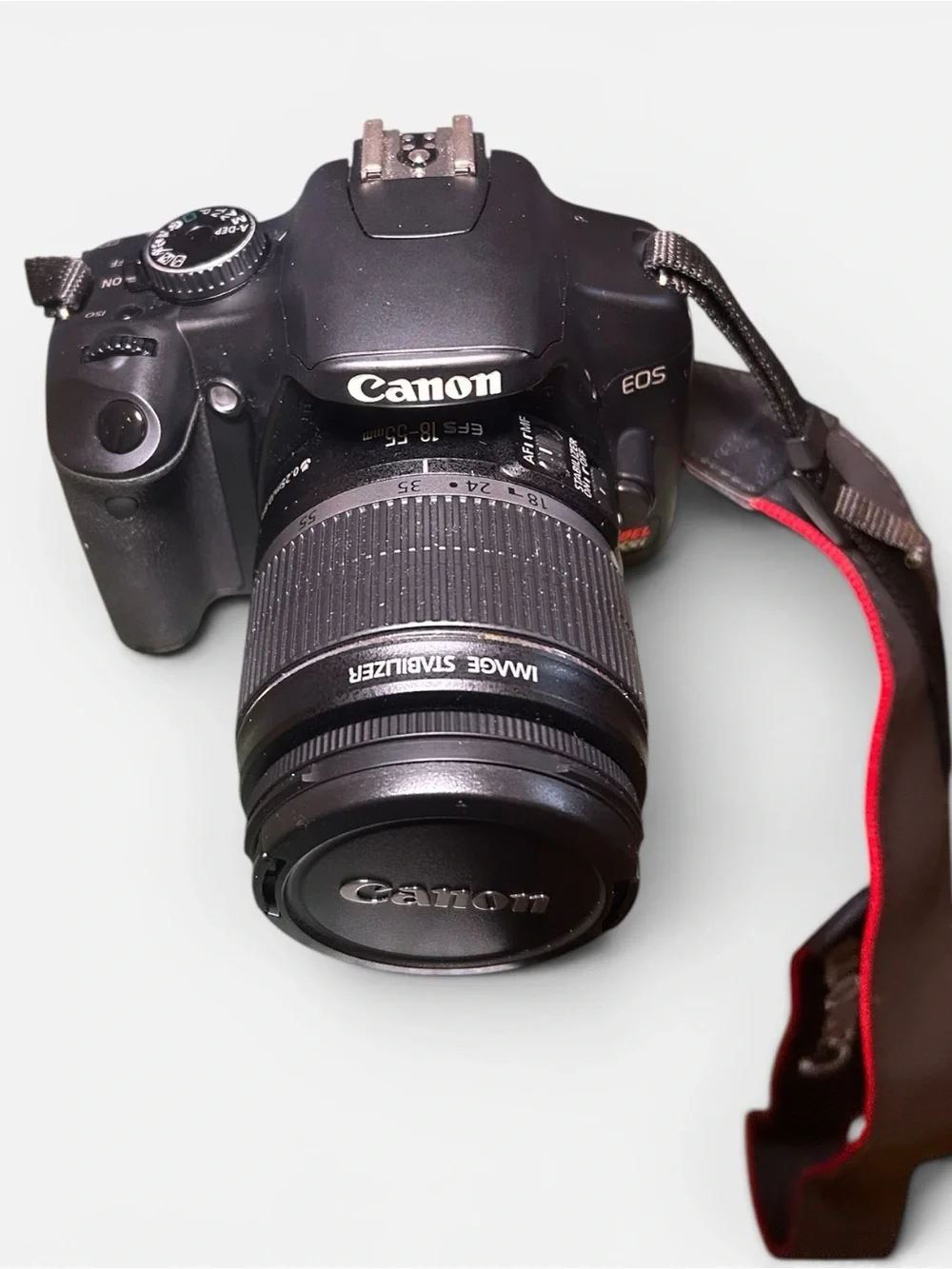 Canon Rebel EOS Rebel XSI EF-S 18-55 IS Camera Kit Body Lens Strap Case W/Box